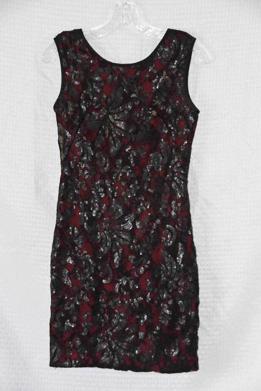 CACHE Cocktail Party Sequin Sheath Dress Size 0